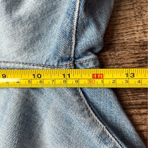 Pistola Pick Me Up 2 Tone Ripped Distressed Button Fly Raw Hem Ankle Jeans Sz 29 - Picture 8 of 10